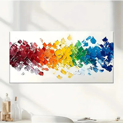 Abstract Colourful Design Wall Art Canvas Office Home Room Framed 120x60cm