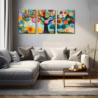 3pcs Abstract Woods, Big Trees Wall Art Canvas Unframed - High Quality Print 100% Australian Made Wall Canvas