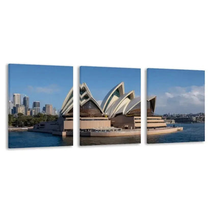 3pcs Australian The Sydney Opera House l   Wall Art Set Canvas Framed 40x60cm - High Quality Print 100% Australian Made Wall Canvas Ready to Hang - Bella Home Decor