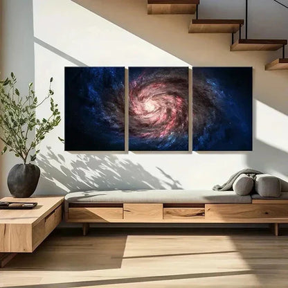 3pcs Universe Nebula Space Wall Art Set Canvas Unframed - High Quality Print 100% Australian Made Wall Canvas