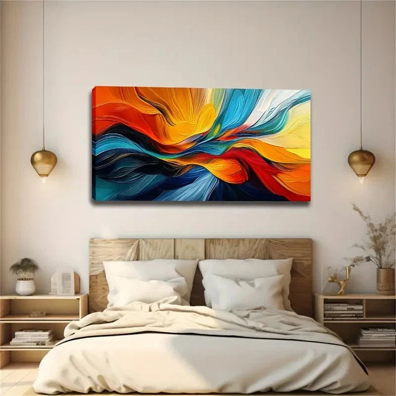 Rich And Highly Saturated Wall Art Canvas Office Home Room Framed 120x60cm