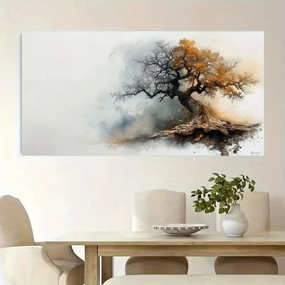 Modern Abstract Steep Pine Wall Art Canvas Office Home Room Framed 120x60cm