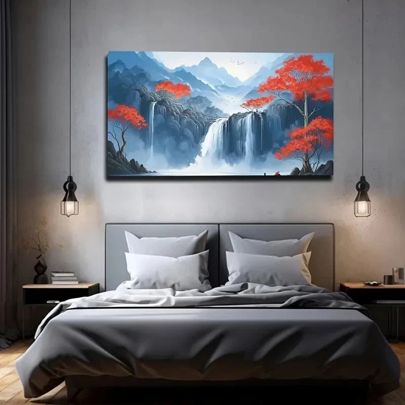 Scenic Landscape Wall Art Canvas Office Home Room Framed 120x60cm