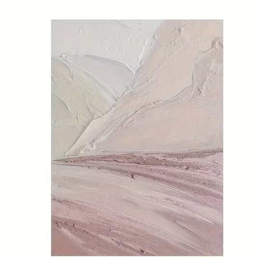 Abstract Landscape Soft Pastel Tones 60x90cm Metal Print Ready to Hang