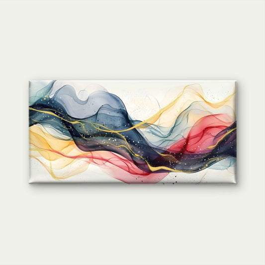 Watercolor Brush Abstract Wall Art Canvas Office Home Room Framed 120x60cm