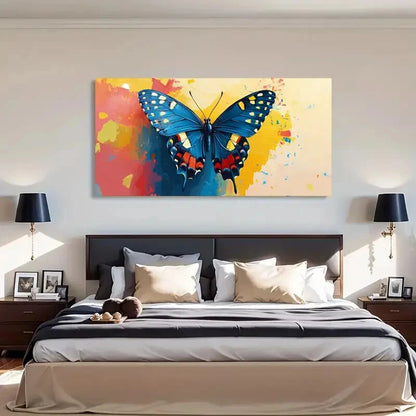 Colorful Insect Abstract Décor Wall Art Canvas Office Home Room Framed 120x60cm - Bella Home Decor