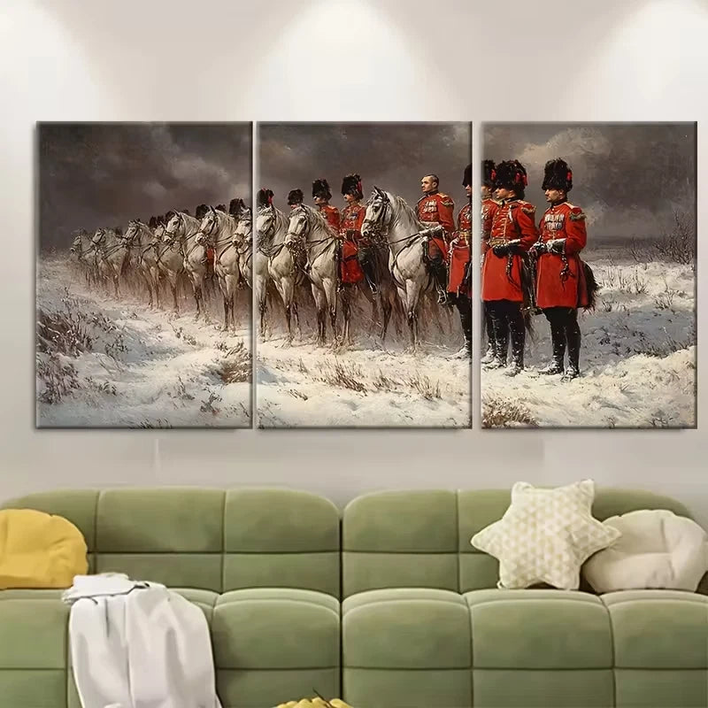 3pcs , Vasily Vereshchagin Metal Print Ready to Hang Art