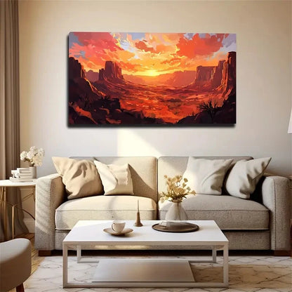 The Desert Is Dotted with Dead Wall Art Canvas Office Home Room Framed 120x60cm - Bella Home Decor