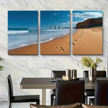 3pcs Twelve Apostles Beach Victoria Australia Metal Print Ready to Hang Art