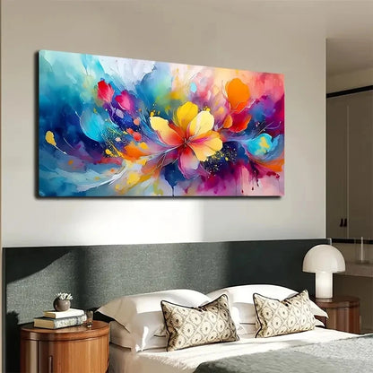 Bohemian Style Solid Pattern Wall Art canvas office home room framed 120x60cm - Bella Home Decor