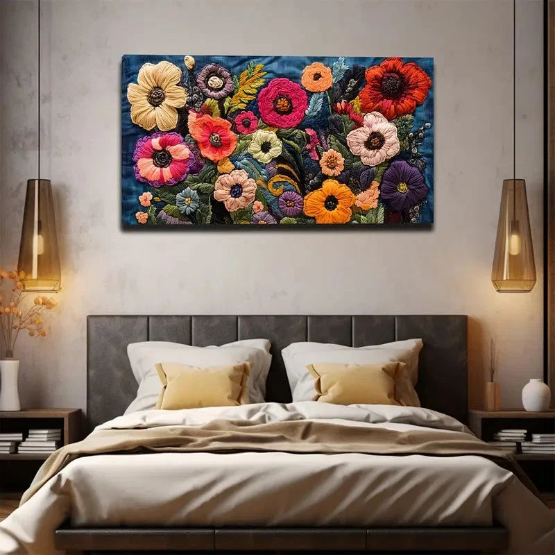 Modern Bohemian Painting Wall Art Canvas Office Home Room Framed 120x60cm