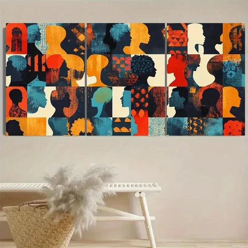 3pcs Black History Month Wall Art Set Canvas Unframed - High Quality Print 100% Australian Made Wall Canvas