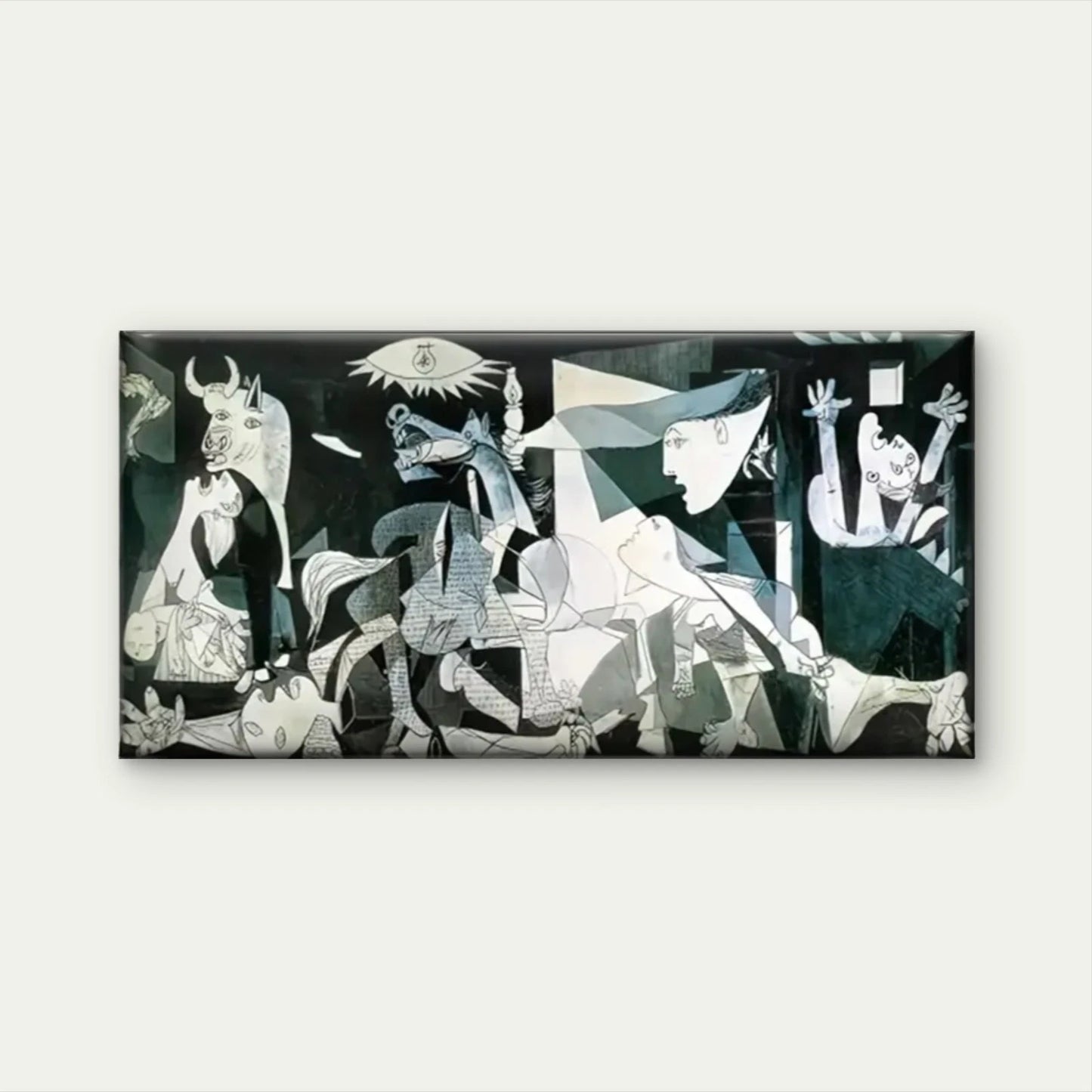 Someones Abstract White Wall Art Canvas Office Home Room Framed 120x60cm