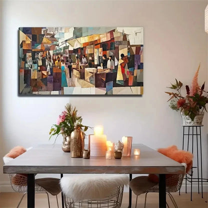 Abstract Commercial Perfect Wall Art Canvas Office Home Room Framed 120x60cm