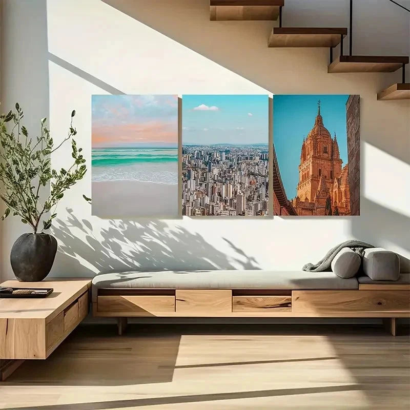 3pcs Destin Travel, Destin Street. Metal Print Ready to Hang Art - Bella Home Decor