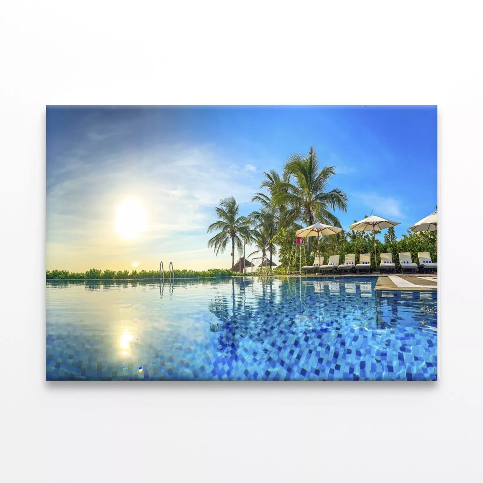 Pool Resort In Da Nang, Vietnam   Wall Art Decor 100% Australian Made - Bella Home Decor