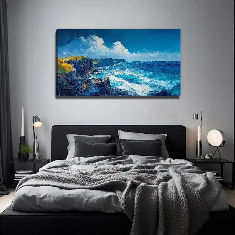 Modern Exquisite Suitable Wall Art Canvas Office Home Room Framed 120x60cm