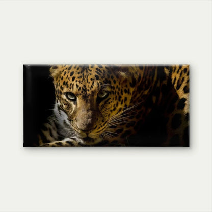 Leopard Face Jungle Animal Wall Art Canvas Office Home Room Framed 120x60cm