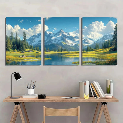 3pcs National Park Washington Travel Metal Print Ready to Hang Art - Bella Home Decor