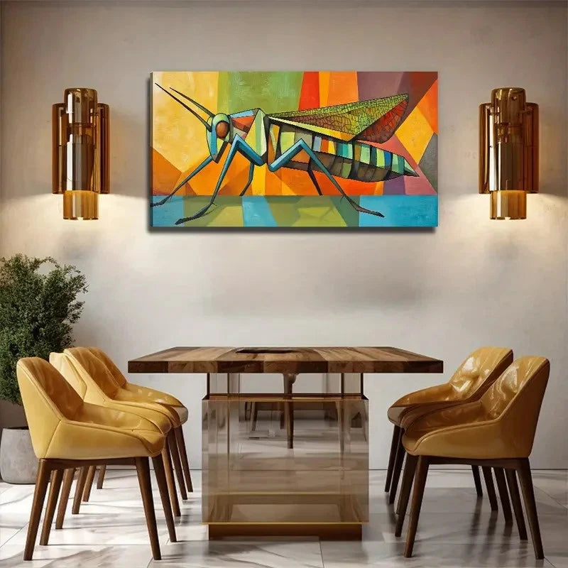 A Hero Locust Decor Wall Art Canvas Office Home Room Framed 120x60cm