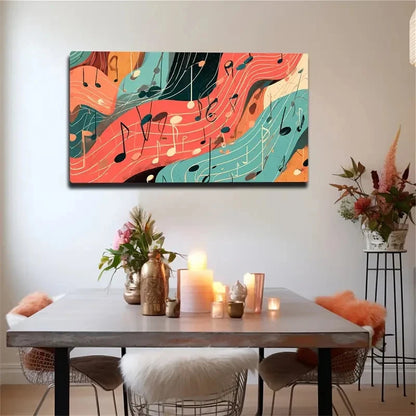Green Orange Red Blue Black Wall Art Canvas Office Home Room Framed 120x60cm