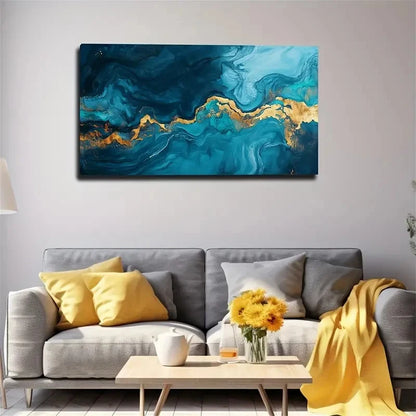 Chinese Retro Bohemian Modern Wall Art Canvas Office Home Room Framed 120x60cm