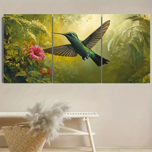 33pcs Tropical Bird Wall Art Set Canvas Unframed - High Quality Print 100% Australian Made Wall Canvas