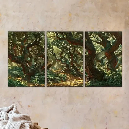 3pcs Polyester Fiber Canvas Wall Art Set Canvas Unframed - High Quality Print 100% Australian Made Wall Canvas - Bella Home Decor