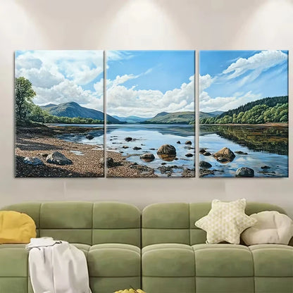3pcs Iconic Scottish Landscapes Metal Print Ready to Hang Art