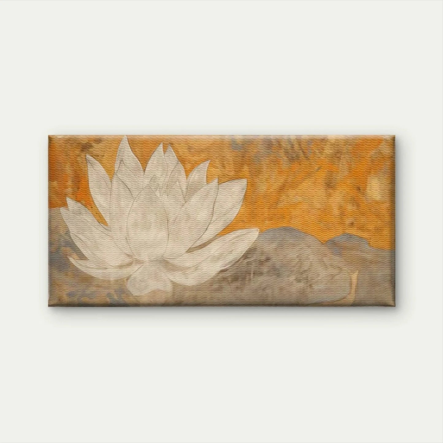 Abstract for Lotus Flower Wall Art Canvas Office Home Room Framed 120x60cm