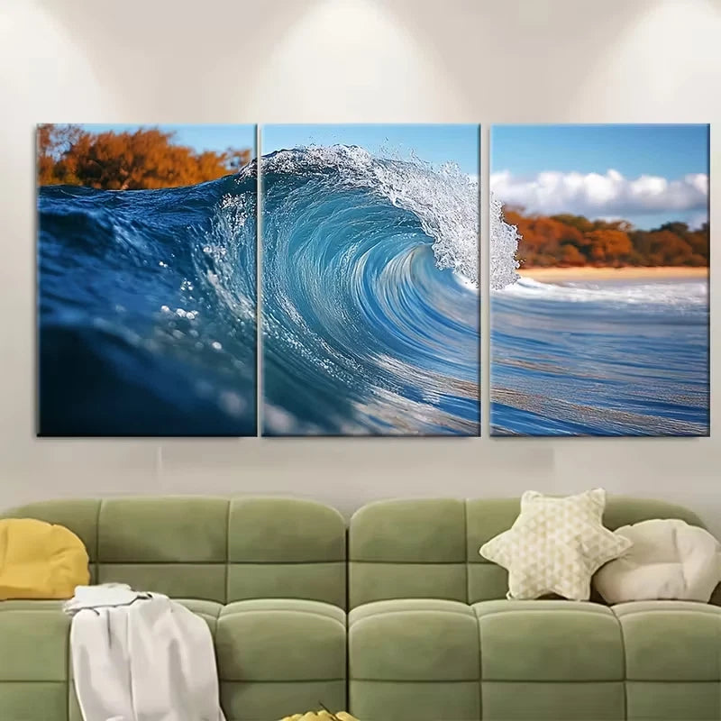 3pcs Stunning Australian Seascapes Metal Print Ready to Hang Art