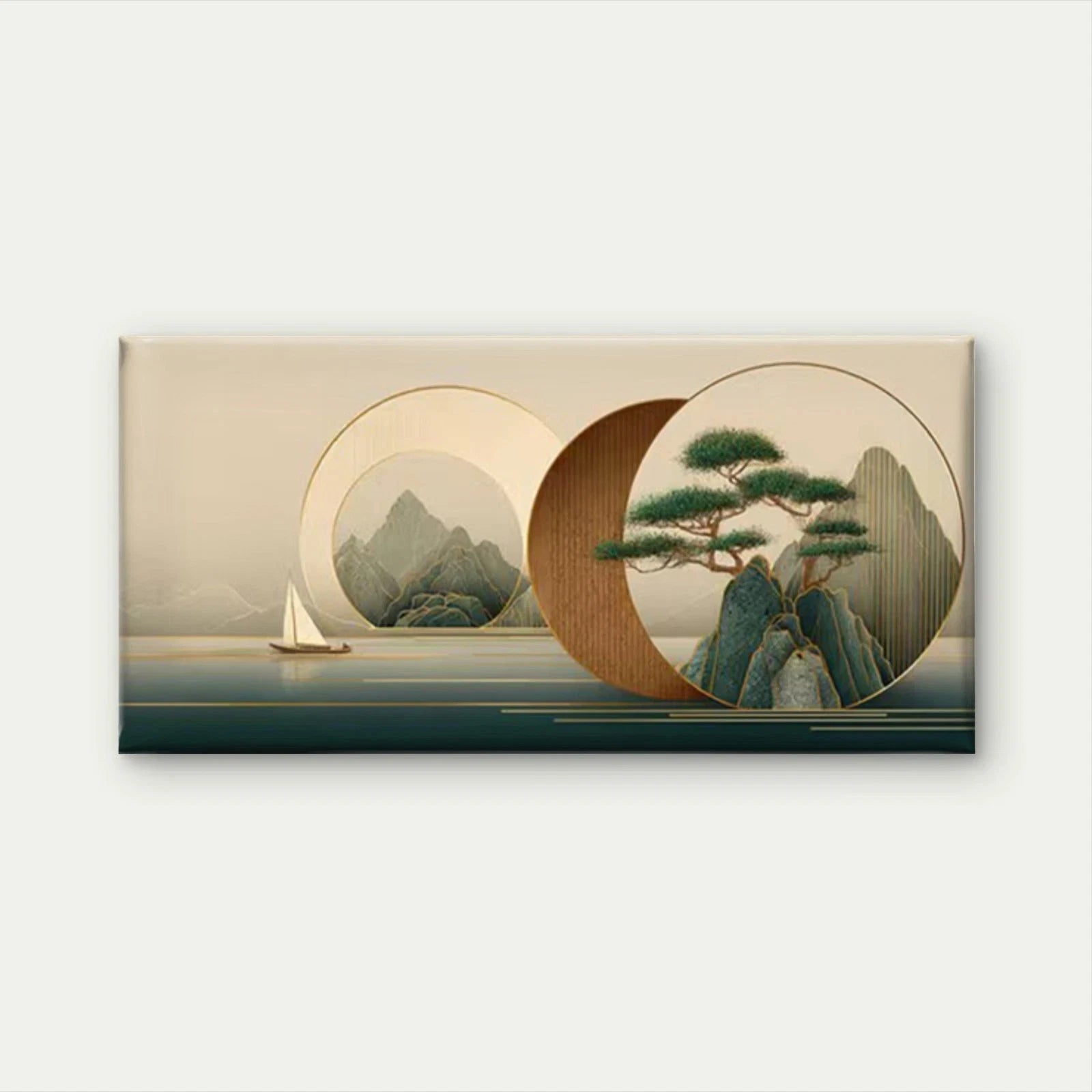 Chinese Nature Scenery Wall Art Canvas Office Home Room Framed 120x60cm - Bella Home Decor