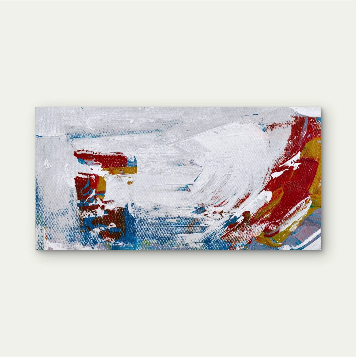 Abstract Expressionist Brushstrokes Wall Art Canvas Office Home Framed 120x60cm