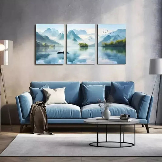 3pcs Nature-Inspired Wall Art Set Canvas Framed 50x70cm - High Quality Print 100% Australian Made Wall Canvas Ready to Hang