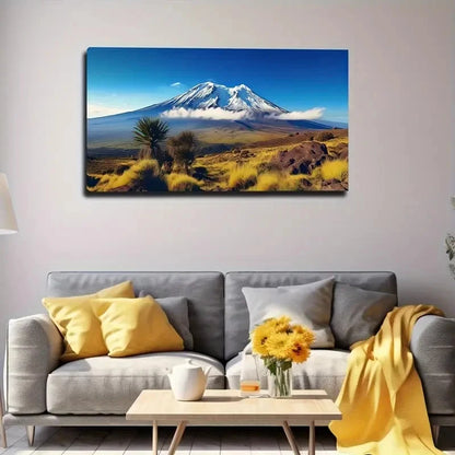Majestic Mountain Landscape Wall Art Canvas Office Home Room Framed 120x60cm