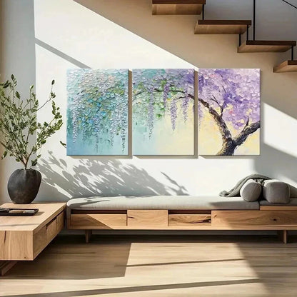 3pcs Artistic Abstract Landscape Art Vintage Wall Art Set Canvas Framed 40x60cm - High Quality Print 100% Australian Made Wall Canvas Ready to Hang - Bella Home Decor