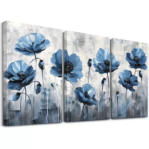 3pcs Modern Botanical Painting Canvas Unframed - High Quality Print 100% Australian Made Wall Canvas