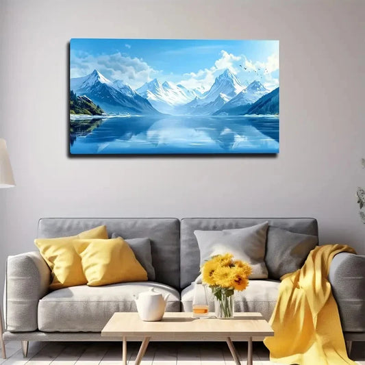 Minimalistic Abstract Style Wall Art canvas office home room framed 120x60cm