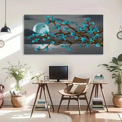 Vintage & Modern Fantasy Wall Art Canvas Office Home Room Framed 120x60cm