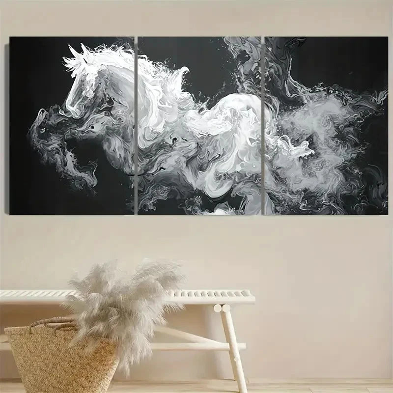 3pcs Modern Minimalist Unique Home Decor Wall Art Set Canvas Framed 50x70cm - High Quality Print 100% Australian Made Wall Canvas Ready to Hang