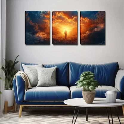 3pcs ,People In Dreams Wall Art Canvas Unframed - High Quality Print 100% Australian Made Wall Canvas - Bella Home Decor