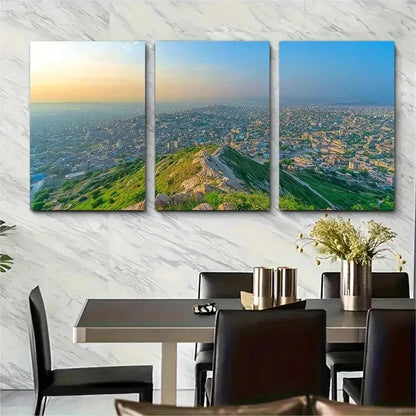 3pcs Pakistan South Asia Décor Mirpur Perfect Wall Art Set Canvas Framed 50x70cm - High Quality Print 100% Australian Made Wall Canvas Ready to Hang