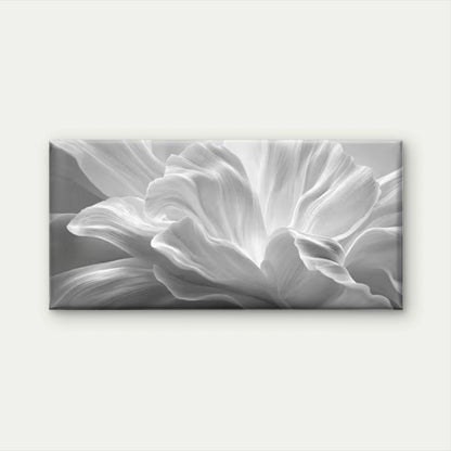 Modern White Abstract Floral Wall Art Canvas Office Home Room Framed 120x60cm