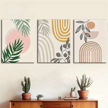 3pcs modern geometric decoration, bohemian style Wall Art Canvas Unframed - High Quality Print 100% Australian Made Wall Canvas