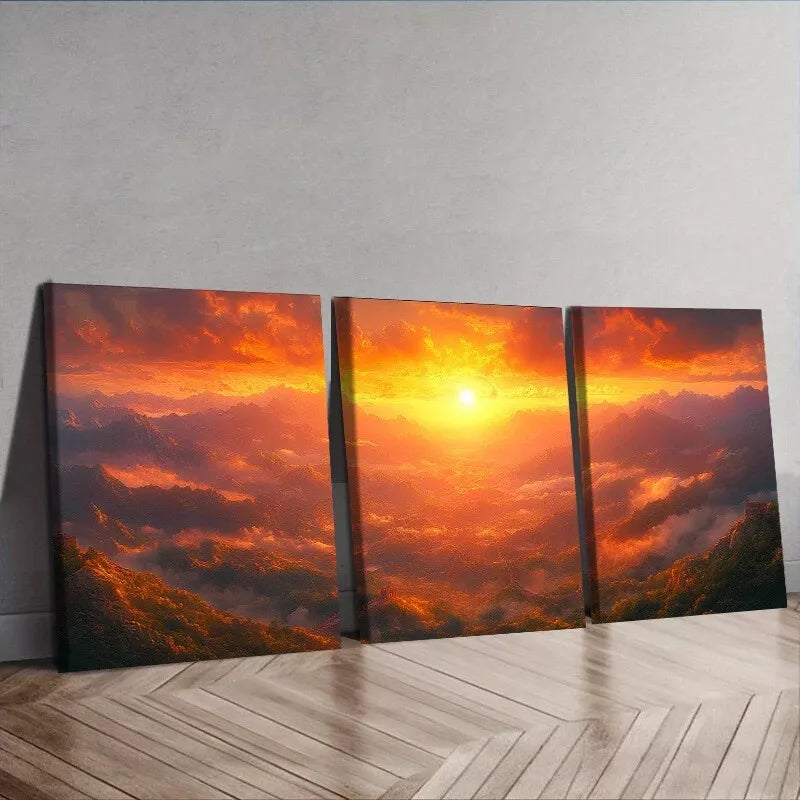 3pcs Art Deco Modern Contemporary Wrapped Canvas Wall Art Set Canvas Framed 50x70cm - High Quality Print 100% Australian Made Wall Canvas Ready to Hang