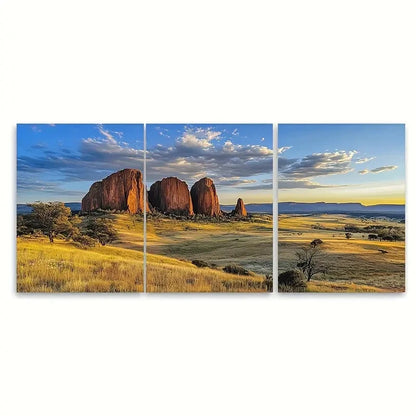 3pcs Pinnacles Travel Print Australia Wall Art Set Canvas Framed 60x90cm - High Quality Print 100% Australian Made Wall Canvas Ready to Hang