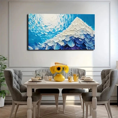 Acrylic White Snow Mountain Wall Art Canvas Office Home Room Framed 120x60cm