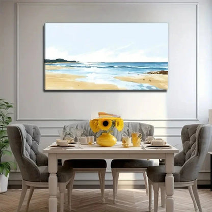Beach Sea Leisure Perfect Wall Art Canvas Office Home Room Framed 120x60cm