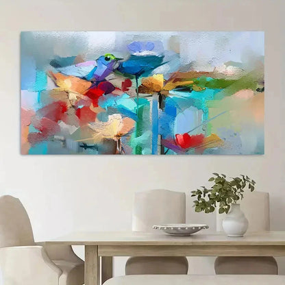 Modern Geometric Graffiti Wall Art Canvas Office Home Room Framed 120x60cm