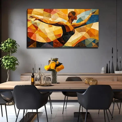 Women Dancing Suitable Wall Art Canvas Office Home Room Framed 120x60cm